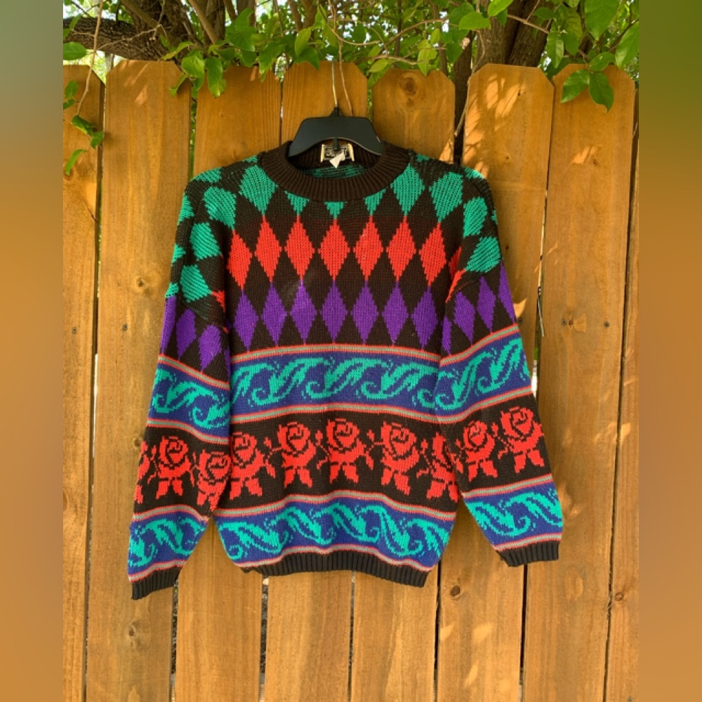 90s Vintage Croquet Club sweater size Medium.